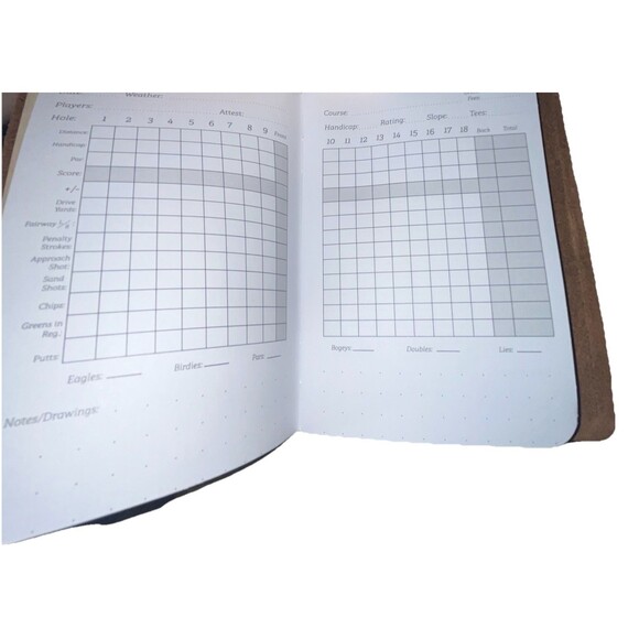 Rustico Leather Golf Log Score Card Holder Brown BRAND NEW (READ DESCRIPTION) - Picture 6 of 8